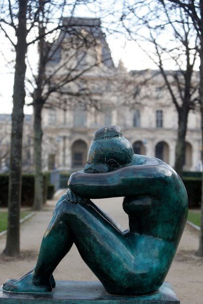 Tuileries Garden, Aristide Maillol, Night, Paris, Frankrike (bilde) av Aristide Maillol
