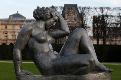 Jardin des tuileries, Aristide Maillol, Montagne 1937 (lead), Paris, Frankrike (bilde) av Aristide Maillol