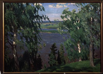Grønn støy. Maleri av Arkadi (Arkady) Alexandrovich Rylov (1870-1939), olje på lerret av Arkadij Aleksandrovic Rylov
