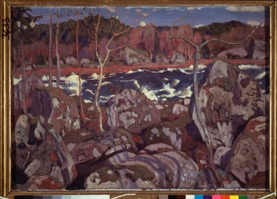 Vår i Finland. Maleri av Arkadi (Arkady) Alexandrovich Rylov (1870-1939), olje på lerret av Arkadij Aleksandrovic Rylov