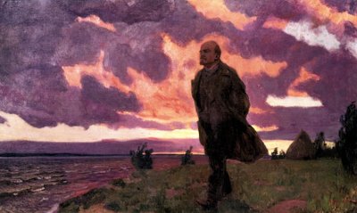 "Lenin a Razliv", maleri av Arkady Alexandrovich Rylov av Arkadij Aleksandrovic Rylov
