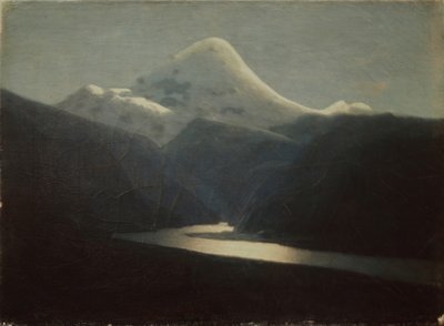 Ved Mount Elbrus, 1870-tallet av Arkhip Ivanovich Kuindzhi