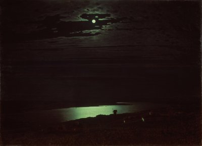 Månelys natt på Dnepr, 1880 av Arkhip Ivanovich Kuindzhi
