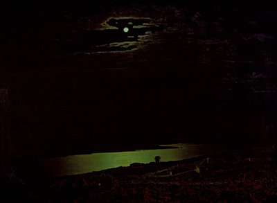 Månelys natt på Dnepr, 1882 av Arkhip Ivanovich Kuindzhi