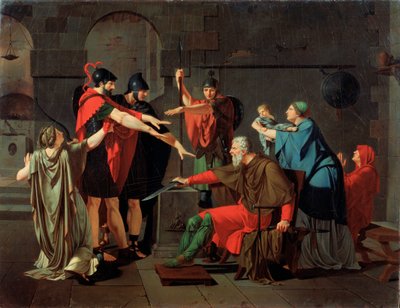 The Oath of the Horatii, 1791. av Armand Charles Caraffe