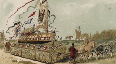 Lekter på Brugge-Ghent-kanalen, Spanske Nederland, 1500-tallet av Armand Jean Heins