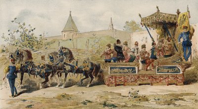 Kjøpmenn flyter med musikere, spanske Nederland, 1500-tallet av Armand Jean Heins