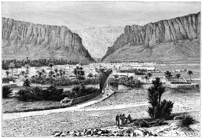 El-Kantara-juvet, Tunisia, 1895. av Armand Kohl