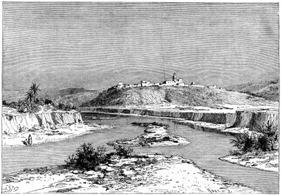 Mejerda ved Slugia, ovenfor Mejez-el-Bad, c1890 av Armand Kohl