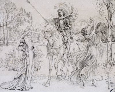 Hilsen ridderen, c1880-1932 av Armand Point