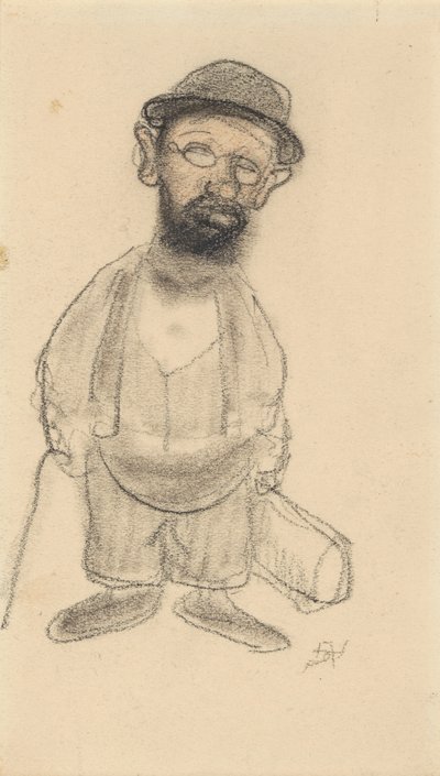 Portrett av Henri de Toulouse-Lautrec. av Armand Rassenfosse