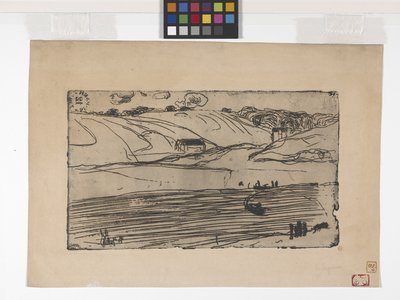 La Pèche (Fiske) (etsing og rulett) av Armand Séguin