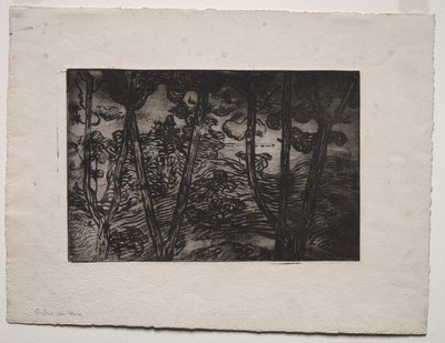 Trær om natten, ca. 1894. av Armand Séguin