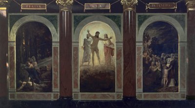 Fertur lux in tenebras (Utkast til Det schlesiske museet for billedkunst i Wrocław) av Arnold Böcklin