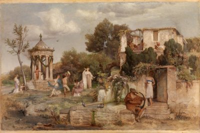 Romersk vinstue av Arnold Böcklin
