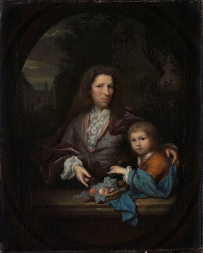 Jan van de Poll (1668-1745) og hans sønn Harmen Hendrick (1697-1772). av Arnold Boonen