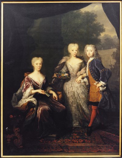 Marie Louise de Hesse Cassel, prinsesse av Orange med barna sine, Amelie d