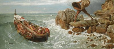 Odysseus og Polyphemus, 1896 av Arnold Böcklin
