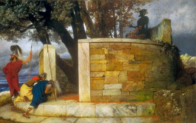 Helligdommen til Hercules av Arnold Böcklin