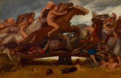 Slaget på broen, 1889. av Arnold Böcklin