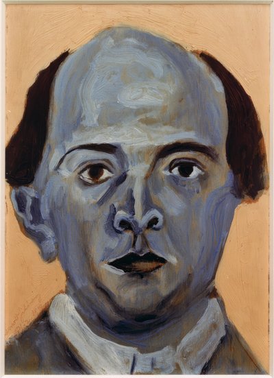 Blått selvportrett av Arnold Schönberg