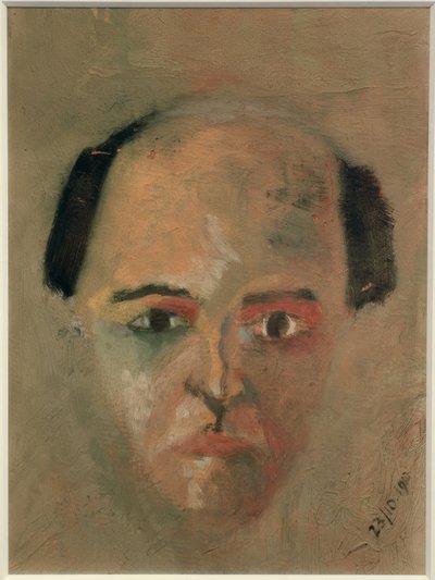 Grønt selvportrett av Arnold Schönberg