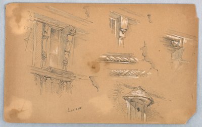 Arkitektoniske detaljer på Lisieux av Arnold William Brunner