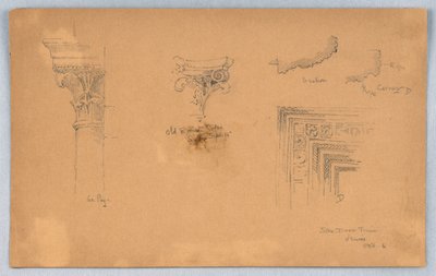 Arkitektoniske detaljer i Venezia av Arnold William Brunner
