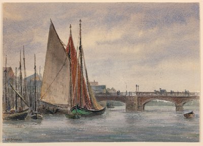 Båter i Trouville av Arnold William Brunner
