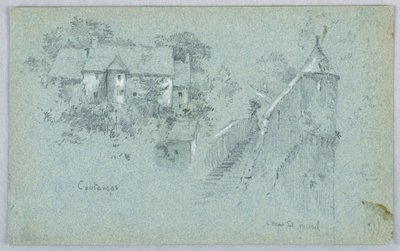 Coutance og Mont St. Michel av Arnold William Brunner