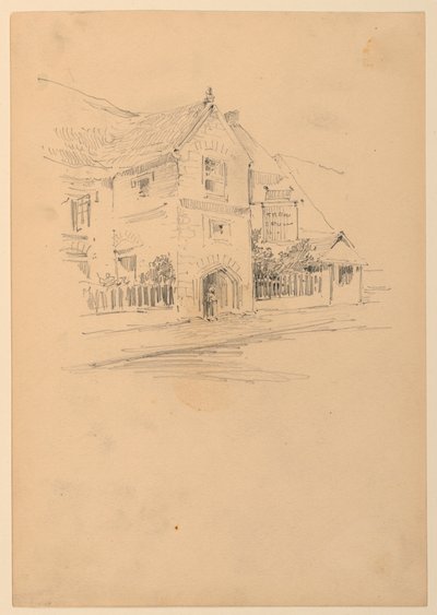 Hus på en gate av Arnold William Brunner