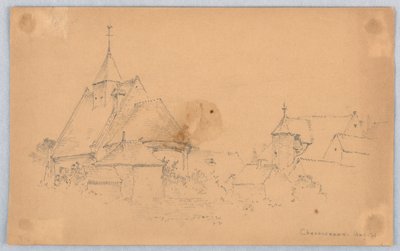 Skisse av Chenonceaux av Arnold William Brunner