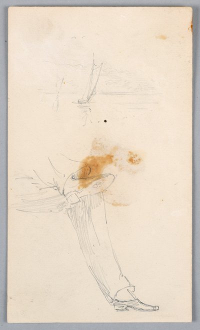 Skisse av kryssede ben av Arnold William Brunner
