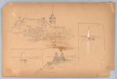 Skisser på Marlborough av Arnold William Brunner