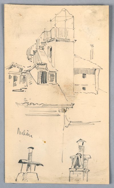 Skisser i Milano av Arnold William Brunner
