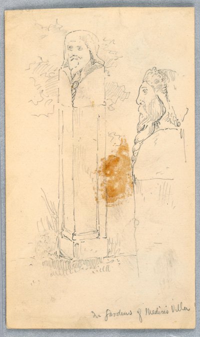 Skisser av steinbyster av Arnold William Brunner