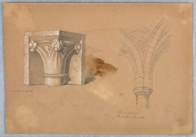 To studier av arkitektoniske detaljer av Arnold William Brunner