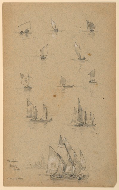 Venetianske fiskebåter av Arnold William Brunner