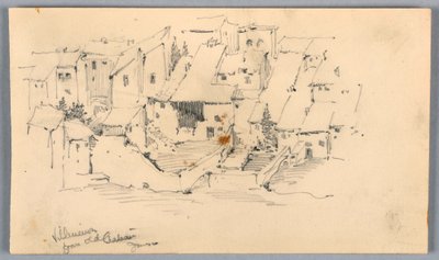 Villeneuve fra Old Château av Arnold William Brunner