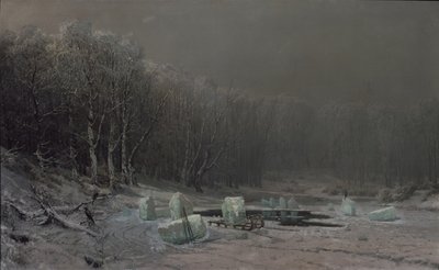 Vinter. Issplitting av Arseniy Ivanovich Meshchersky
