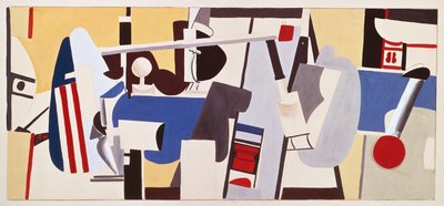Studie for veggmaleri for Administration Building, Newark Airport, New Jersey av Arshile Gorky