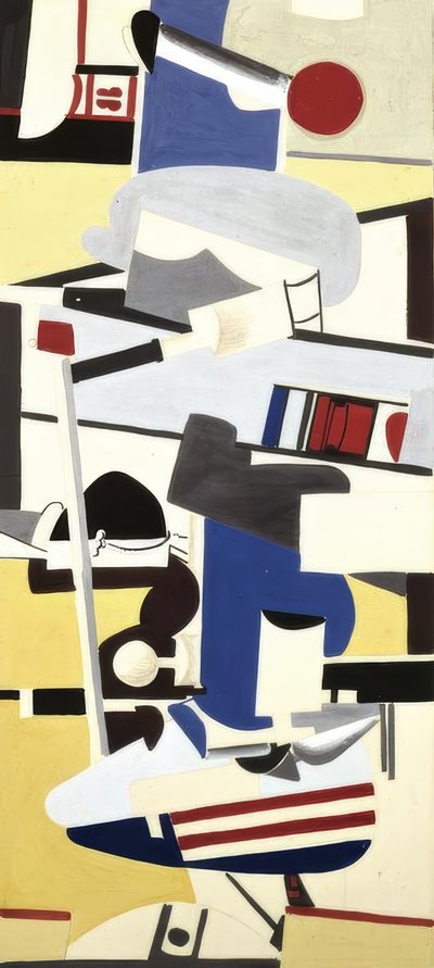 Studie for flyplassen Newark av Arshile Gorky