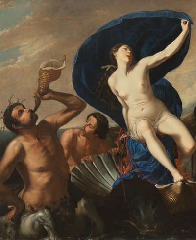 The Triumph of Galatea (olje på lerret) av Artemisia and associate Gentileschi