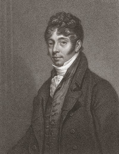 John Cunningham Saunders. Portrett. (skrive ut) av Arthur (after) Devis