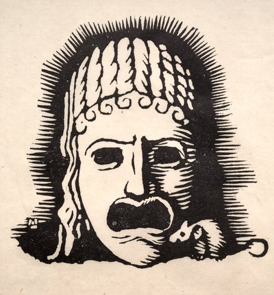 Gresk maske med mus av Arthur Allen Lewis