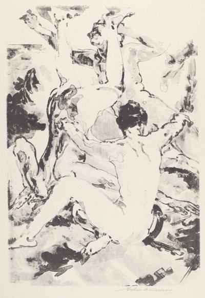 Tre akrobater av Arthur B. Davies