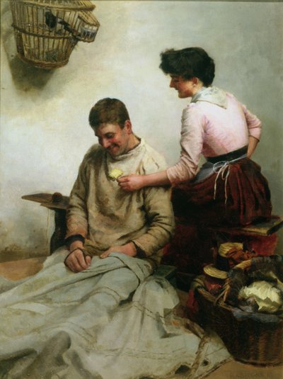 Ekteskap, 1887 (se 238986 for par) av Arthur Bateman