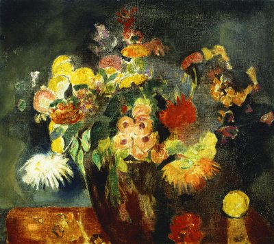 Vase med blomster av Arthur Beecher Carles