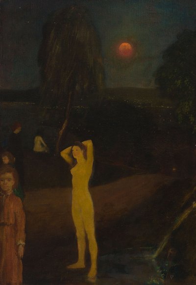 Måne med hel sløyfe av Arthur Bowen Davies