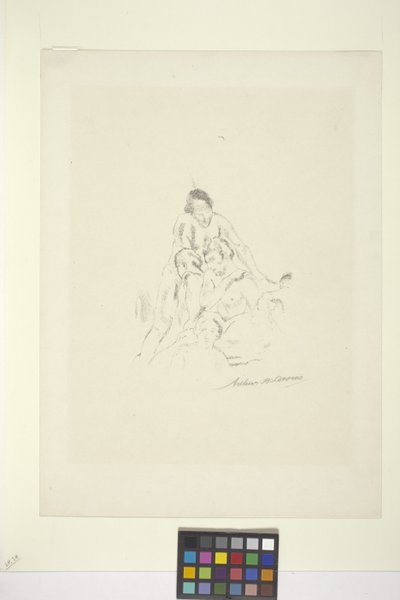 Pyramide (litografi) av Arthur Bowen Davies